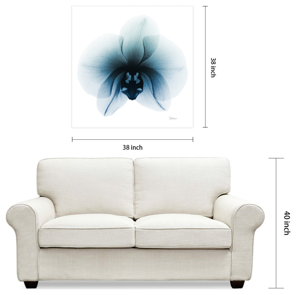 "Glacial Orchid" Frameless Free Floating Panel Graphic Wall Art, 38"x38"