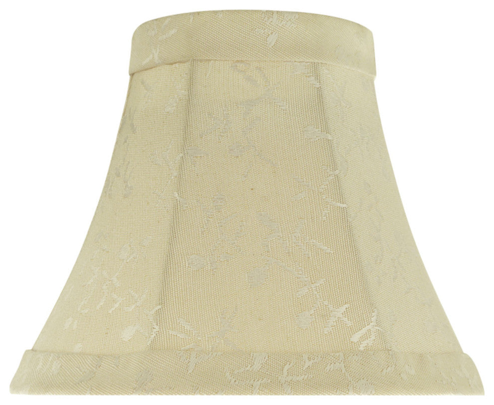 30011-6 Small Bell  Chandelier Clip On Lamp Shade Butter Creme 3"x6"x5"