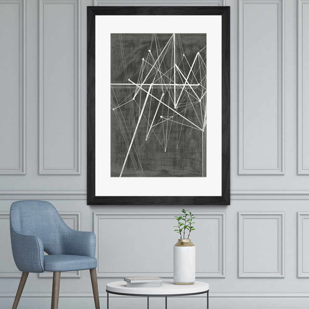 "Vertices II" Matted and Framed, 52" X 36"
