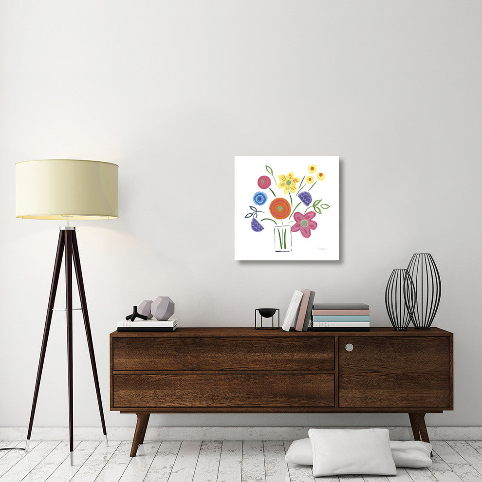 "Floral Medley II" Digital Paper Print by Farida Zaman, 26"x26"