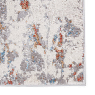 Vibe by Jaipur Living Tocarra Abstract Gray/Red Runner Rug 3'x12'