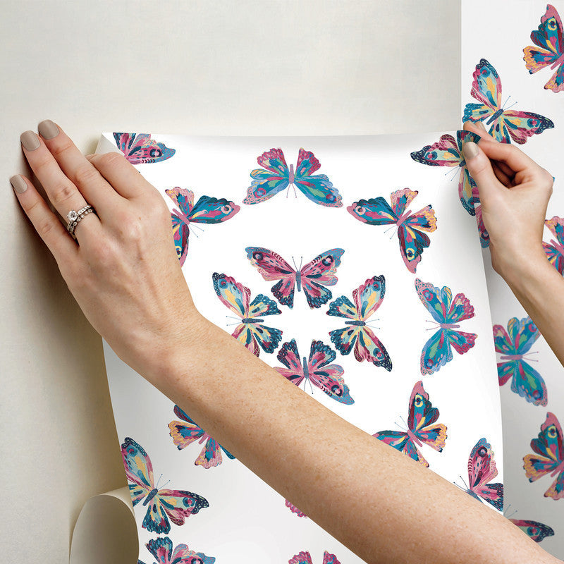 EttaVee Papillon Peel & Stick Wallpaper
