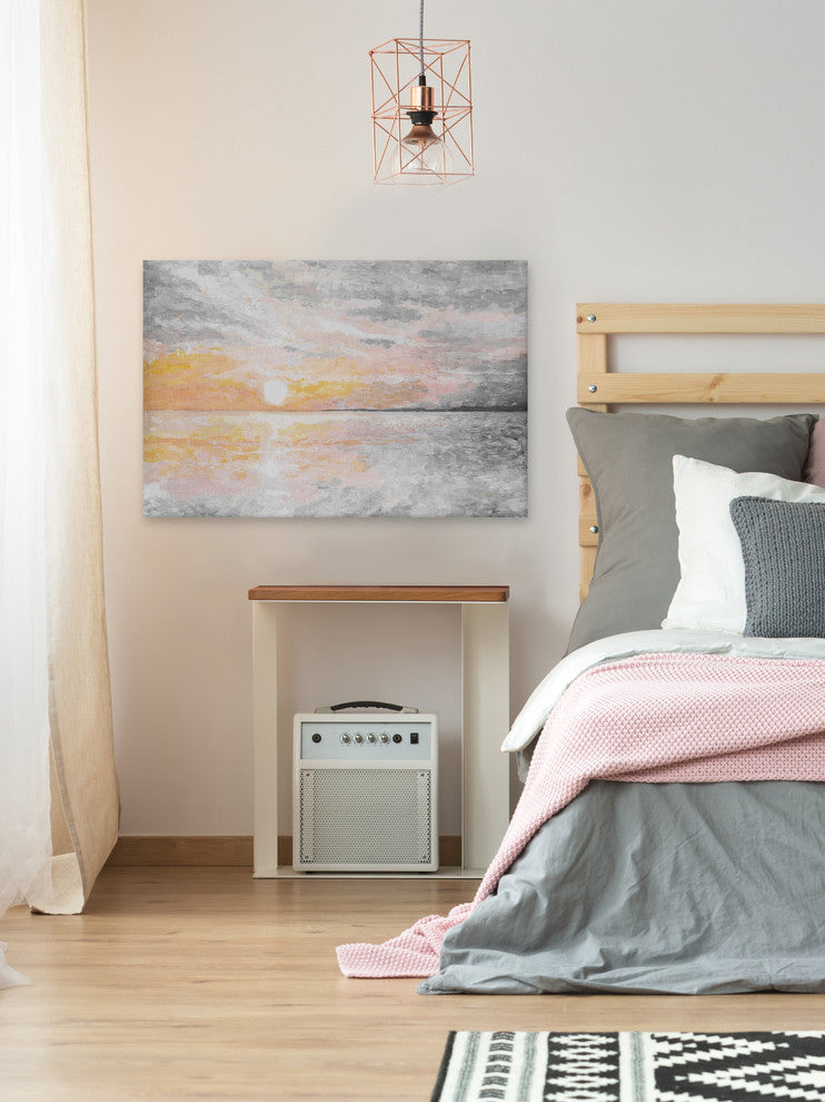 "Dusky Sunset" Painting Print on Wrapped Canvas, 60"x40"
