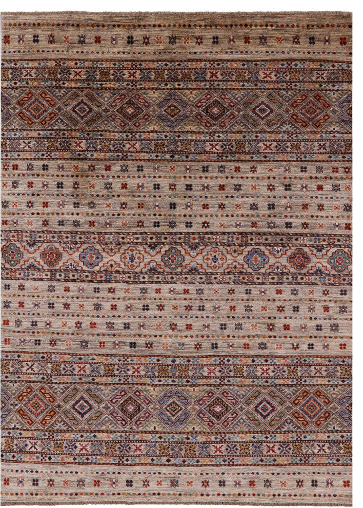 Khorjin Super Kazak Handmade Wool Rug 5' 6" X 7' 9" - Q12311