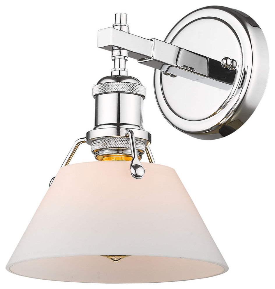 Golden Lighting 3306-BA1 CH Orwell 10" Tall Bathroom Sconce - Chrome