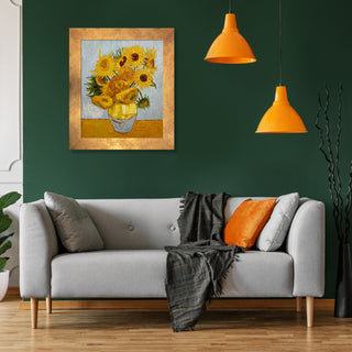 Sunflowers, 26" X 30", Florentine Gold Frame