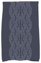 Dotted Focus 18"x30" Blue Geometric Print Hand Towel