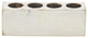 Distressed White 4 Hole Sugar Mold Candle Holder