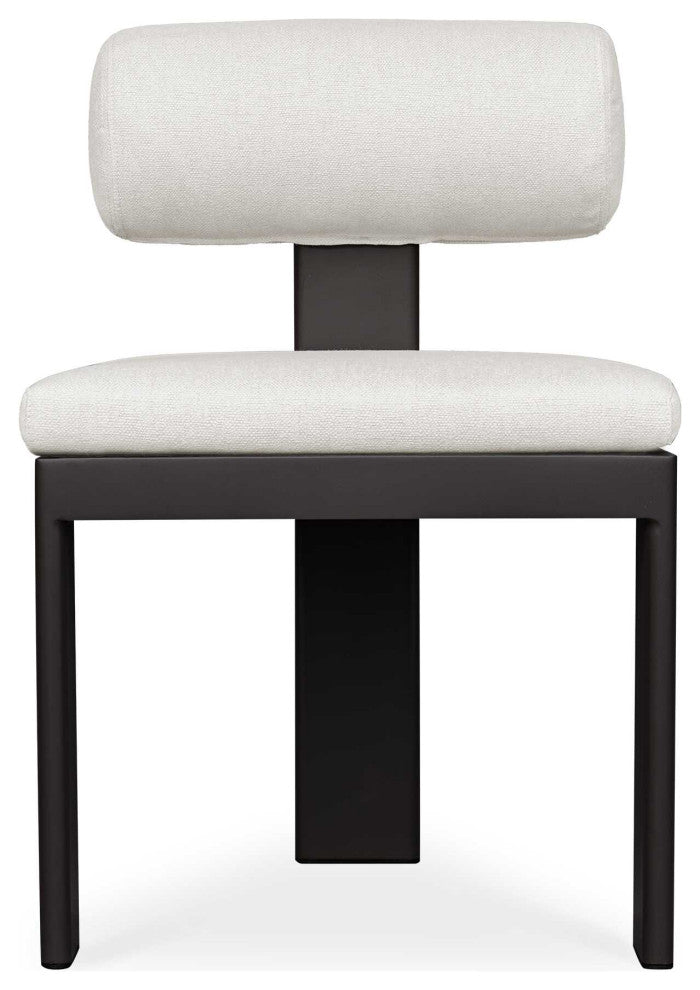 Uttermost Bolster Back White Outdoor Dining Chair