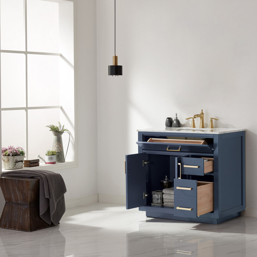 Ivy Bathroom Vanity Set, 36", Without Mirror