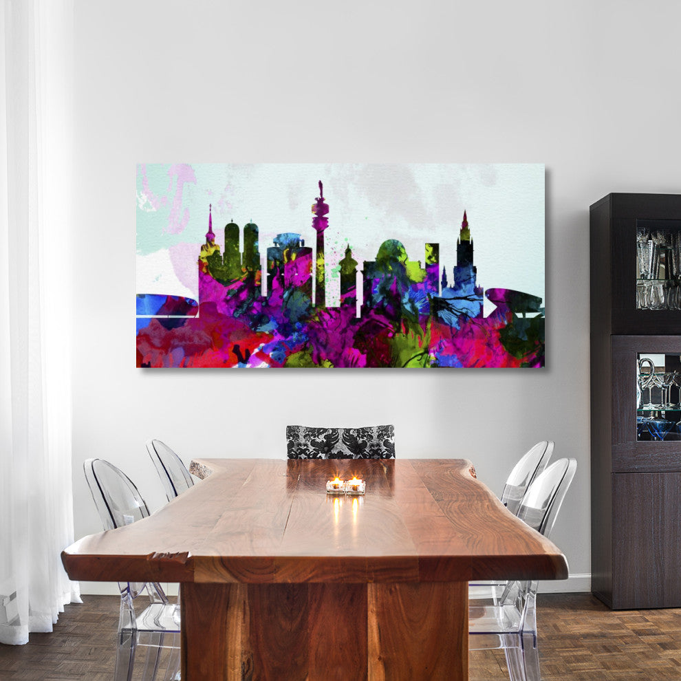 "Munich City Skyline" Fine Art Print