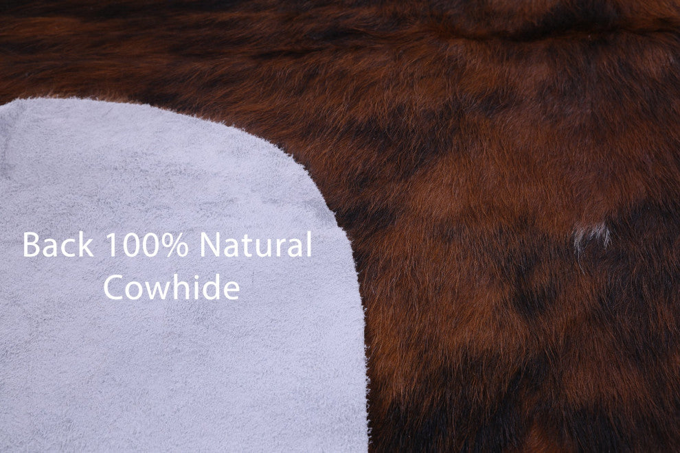 7' 5" X 6' 2" Organic Natural Hair-On Cowhide Area Rug C1754