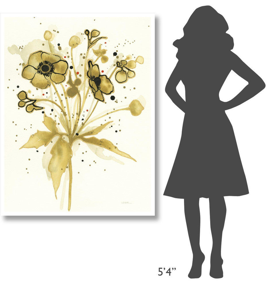 "Celebration d Or I" Digital Paper Print by Shirley Novak, 38"x50"