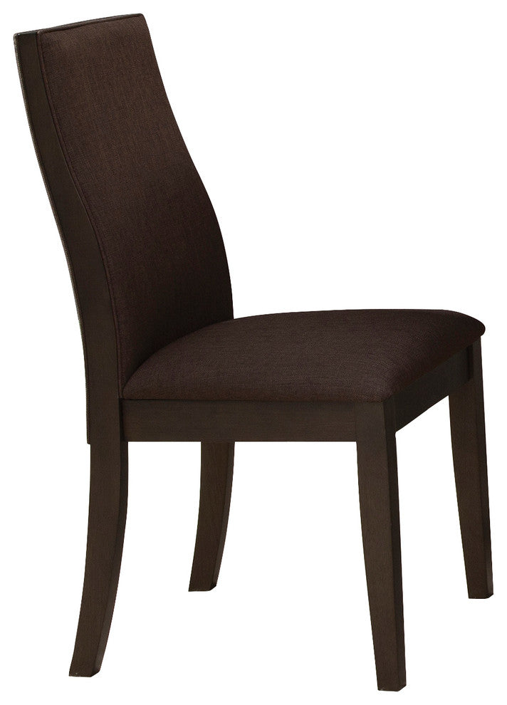 Spring Creek Chocolate Upholstered Dining Chairs, Set of 2