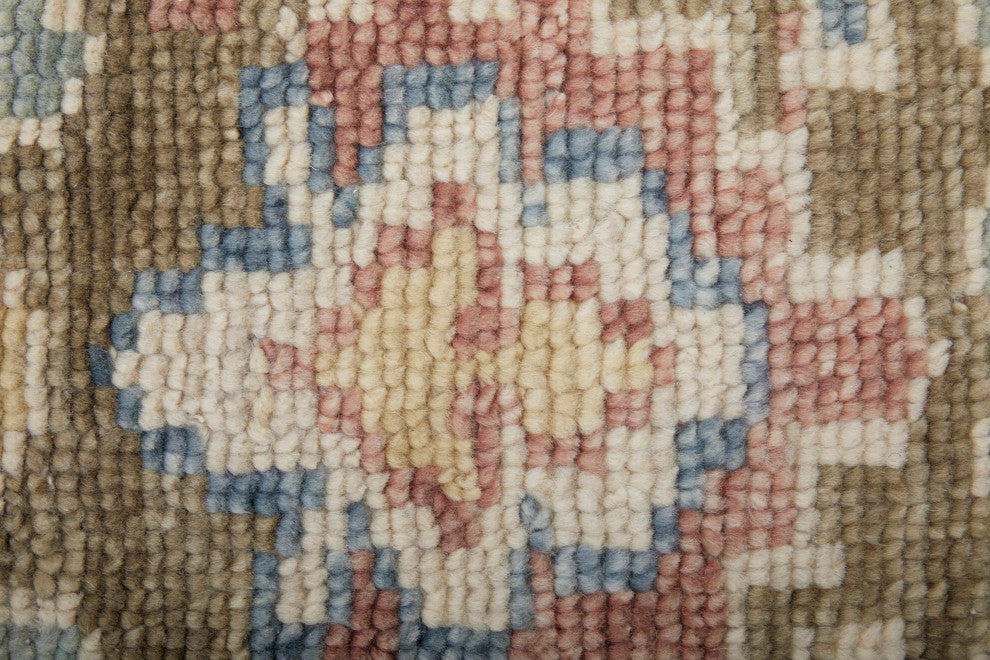 Foxboro R69CJ Transitional/Bohemian & Craftsman Accent Rug, Blue/Ivory, 4'x6'