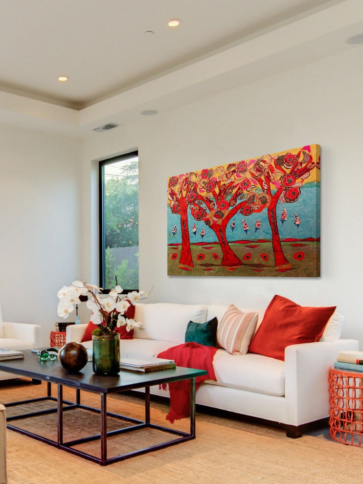 "Idyllic Series 7" Painting Print on Canvas by Lisa Mee
