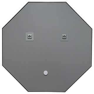 CHLOE Reflection CH8M303BK30-OCT Octagon Framed Wall Mirror