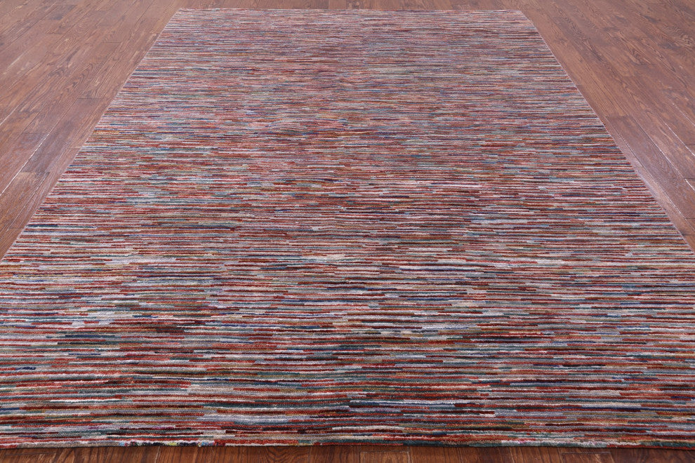 Hand Knotted Persian Gabbeh Wool Rug 8' 0" X 9' 10" Q8598