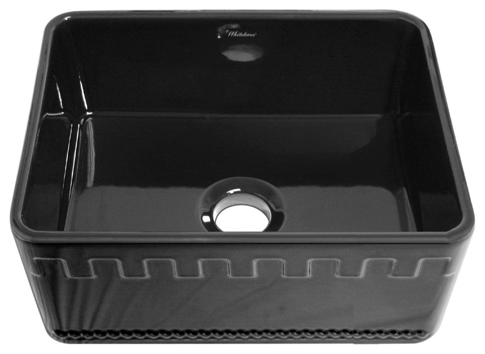 Farmhaus Fireclay Reversible Sink W/ A Castlehaus Design Front