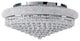 Artistry Lighting Primo Collection Flush Mount Chandelier 24", Chrome