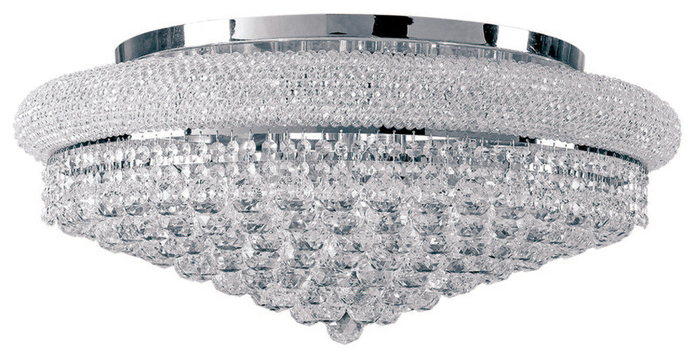 Artistry Lighting Primo Collection Flush Mount Chandelier 24", Chrome