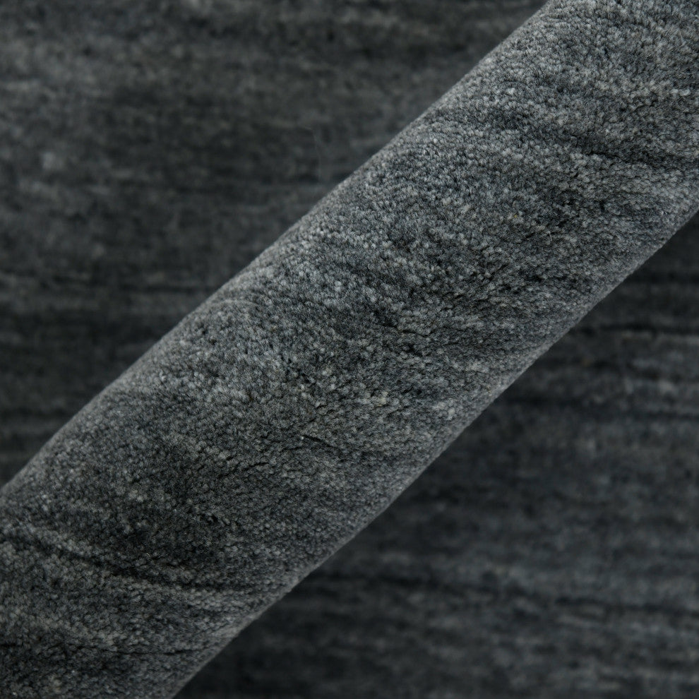 Blend Yorkshire Area Rug, Charcoal, 9' x 12', Striped