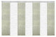 Calisto-Mrytle 7-Panel Track Extendable Vertical Blinds 110-153"x94", White Track