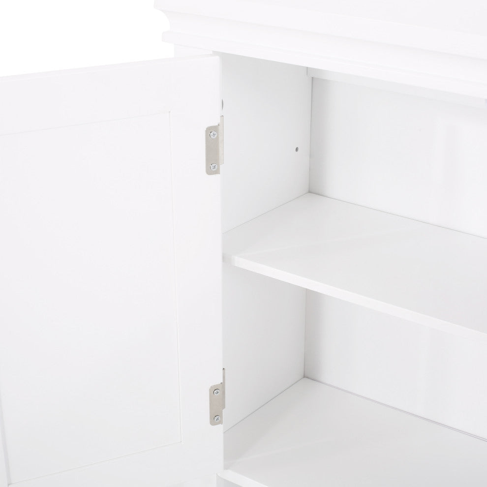 Meader Wall-Mounted Bathroom Storage Cabinet, White
