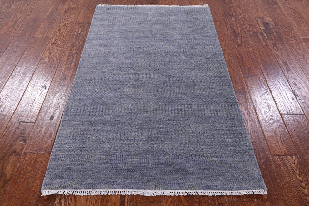3' 1" X 5' 1" Savannah Grass Handmade Wool and Silk Rug Q11542