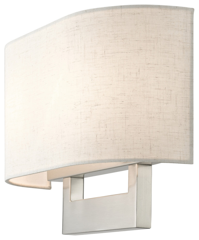 Livex Lighting Wall Sconces 2-Light Brushed Nickel Medium Sconce