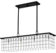 Quoizel SGL434MBK 4-Light Island Chandelier, Seigler