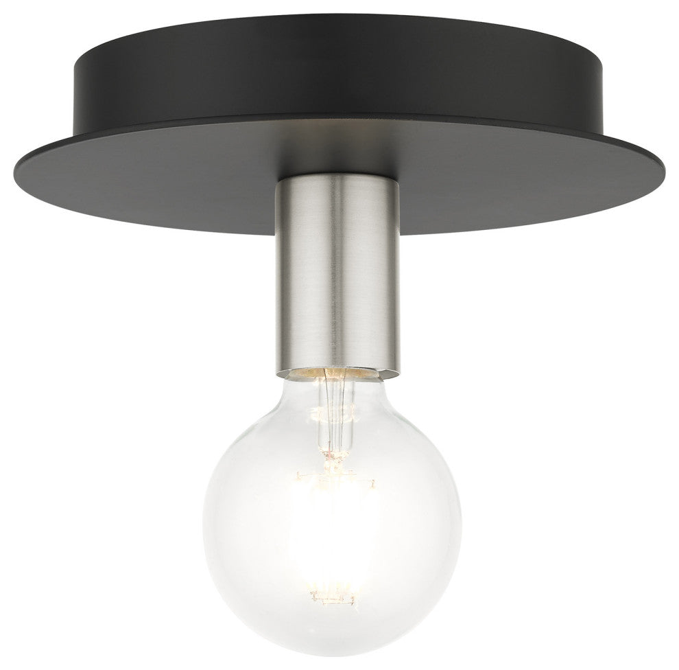Black Transitional, Versatile, Modern, Urban, Minimal Flush Mount