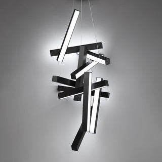 Chaos  LED Round Chandelier 3000K, Black, 49