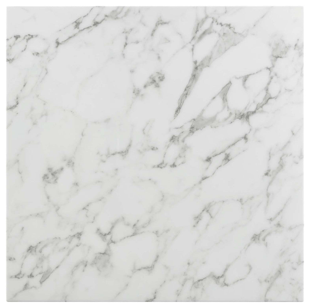 Vertex Gold Metal Stainless Steel Coffee Table Gold White