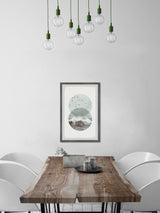 "Shaded Waves" Framed Painting Print, 24"x36"