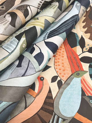 Fauvist Flock Wallpaper