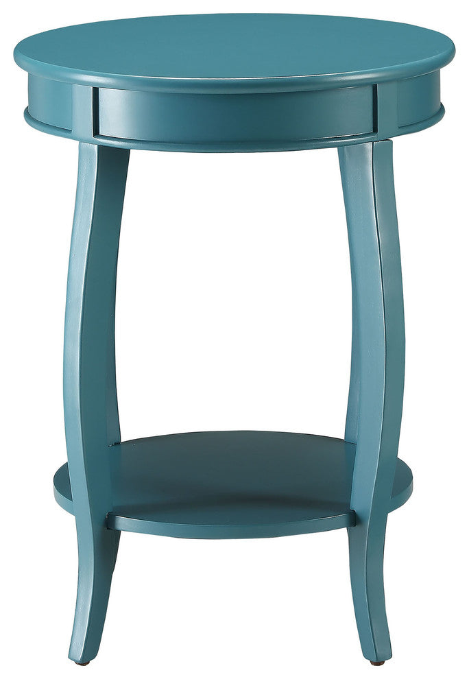 Urban Designs Portici Wooden Accent Side Table, Teal