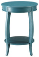 Urban Designs Portici Wooden Accent Side Table, Teal