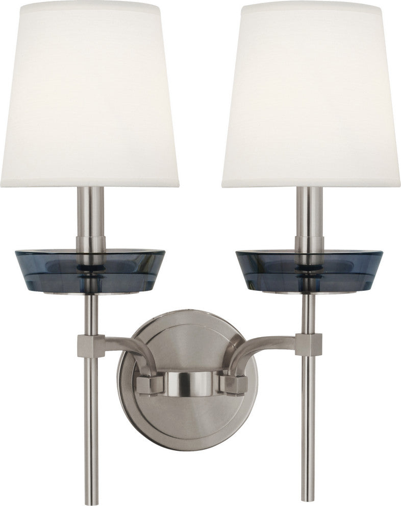 Robert Abbey RA-S609 2-Light Wall Sconce, Cristallo