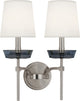 Robert Abbey RA-S609 2-Light Wall Sconce, Cristallo