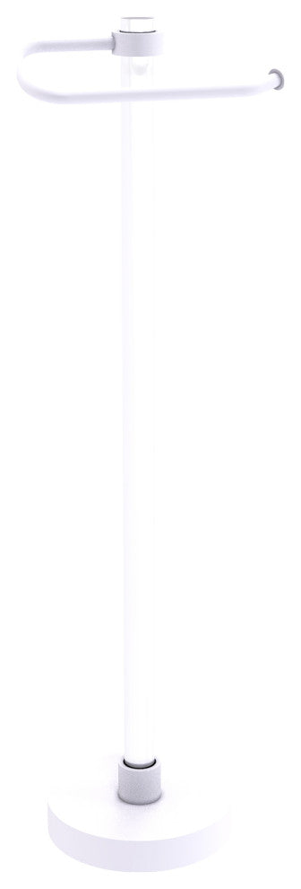 Clearview Euro Style Freestanding Toilet Paper Holder, Matte White
