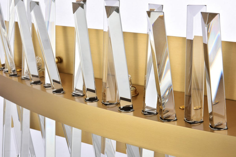 Modern Satin Gold 8-Light Bath Sconces