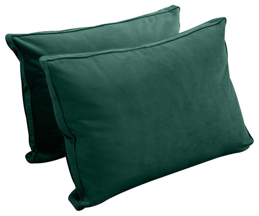STYLE V1 Twin Velvet Pipe Trim Indoor Daybed Bolster Pillow |COVER ONLY| AD317