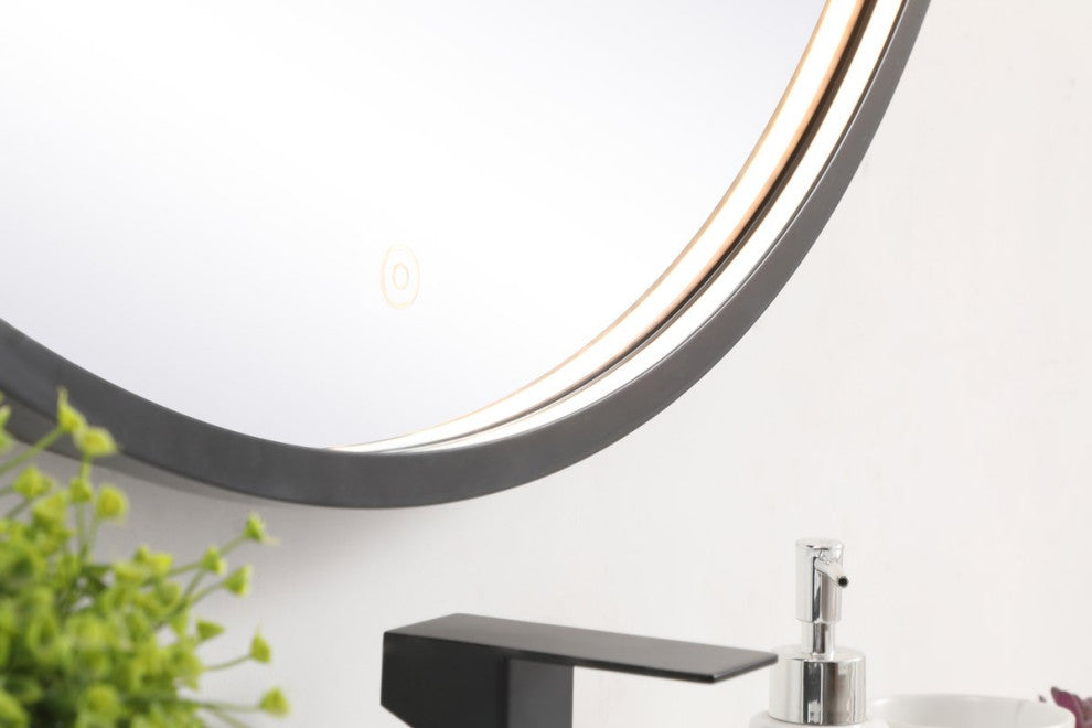 Elegant MRE6036BK Pier 36" LED Mirror