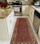 Fine Vintage Distressed Jaryl Navy/Beige Runner, 3'3x9'6
