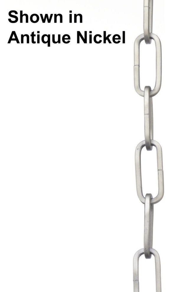 48" 9-gauge Aged Brass Square Profile Accessory Chain