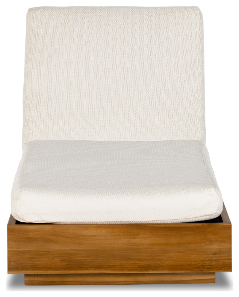 Kinta Outdoor Chaise Lounge-Ntrl-Fsc