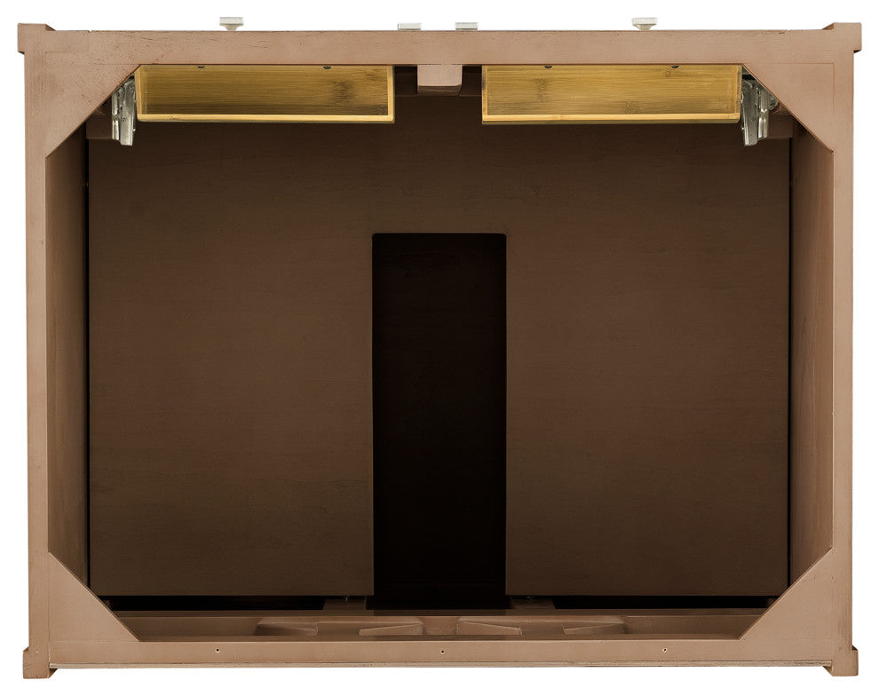 Chicago 30" Single Vanity Whitewashed Walnut, Arctic Fall Solid Surface