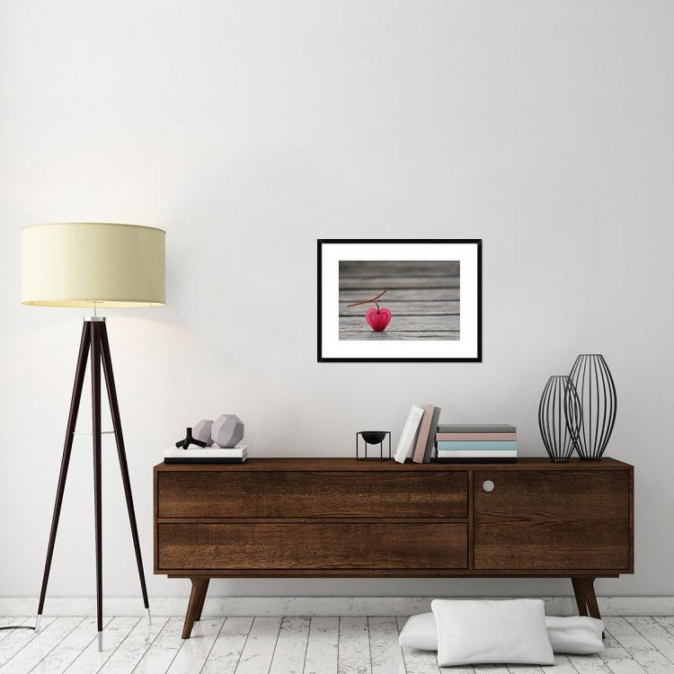 "Natural Heart" Framed Digital Print by Lotte Gronkjaer, 30x22"
