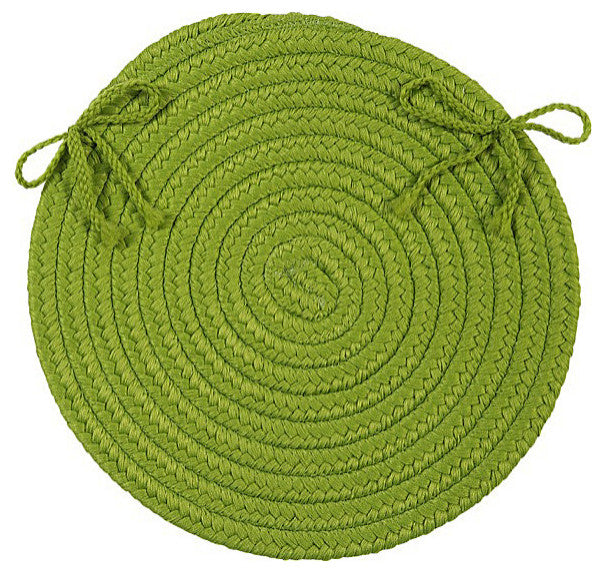 Colonial Mills Chair Pad Boca Raton Bright Green Chair Pad